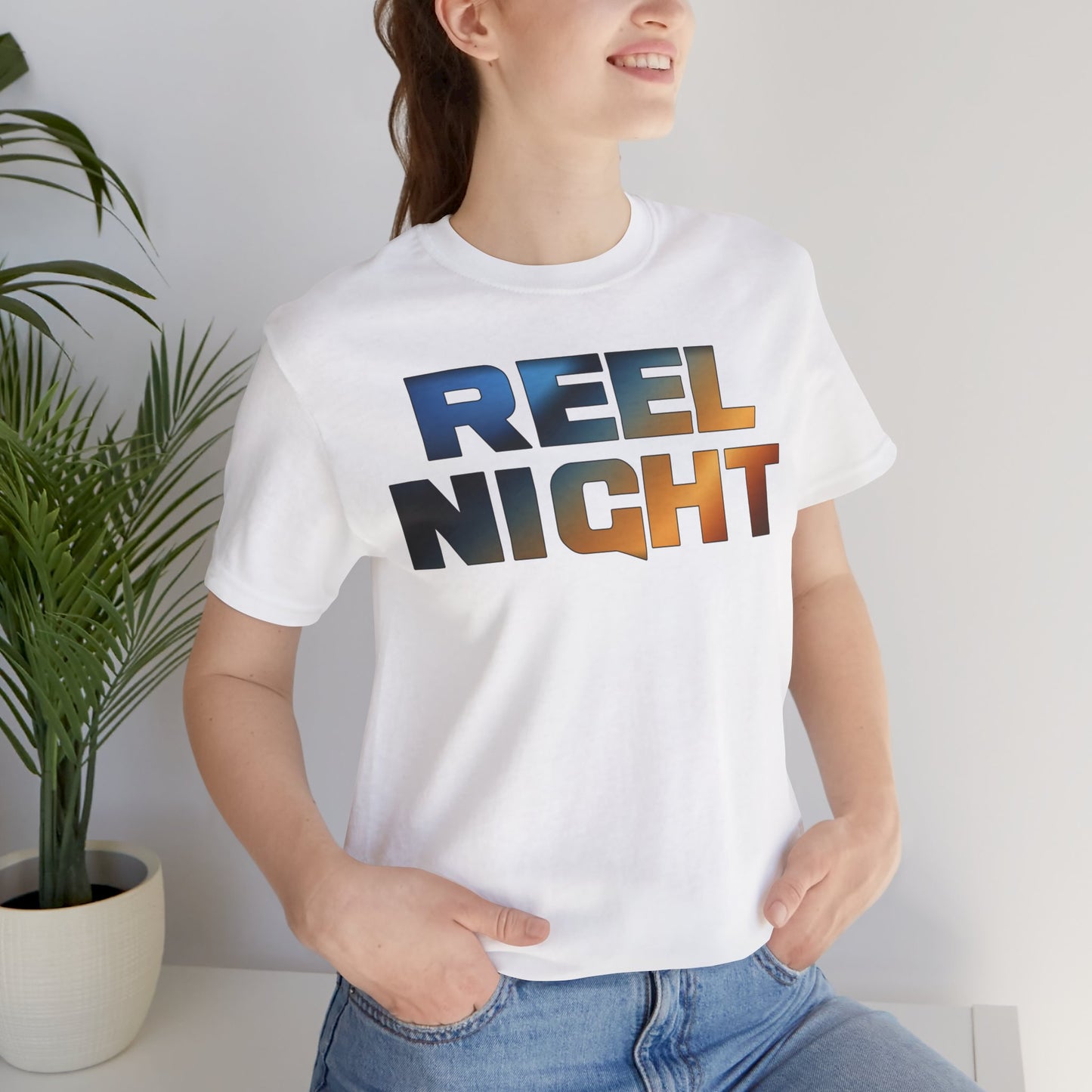 Teal and Orange REEL NIGHT Tee